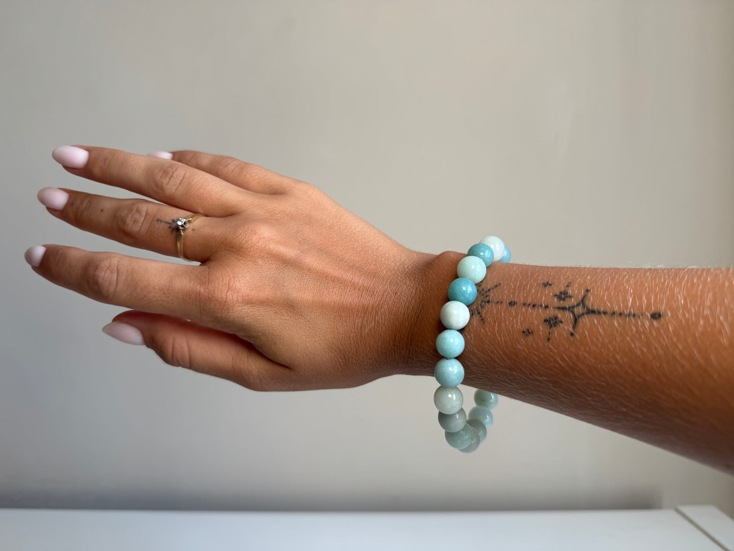 Amazoniet armband 10 mm kraal