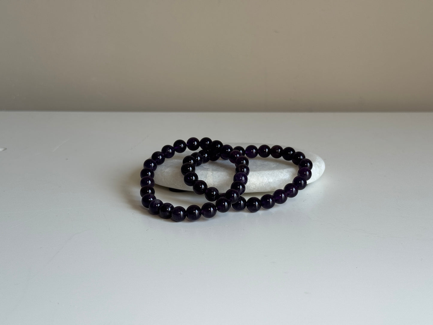 Amethist armband 8 mm kraal