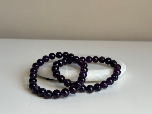 Amethist armband 10 mm kraal