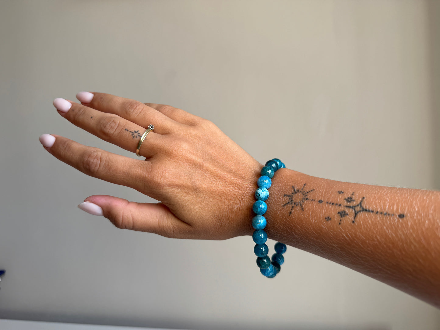 Apatiet armband 10 mm kraal