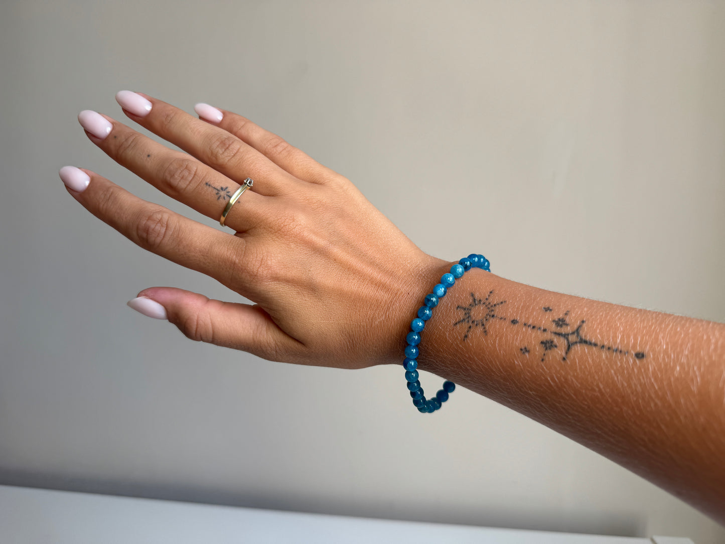 Apatiet armband 6 mm kraal
