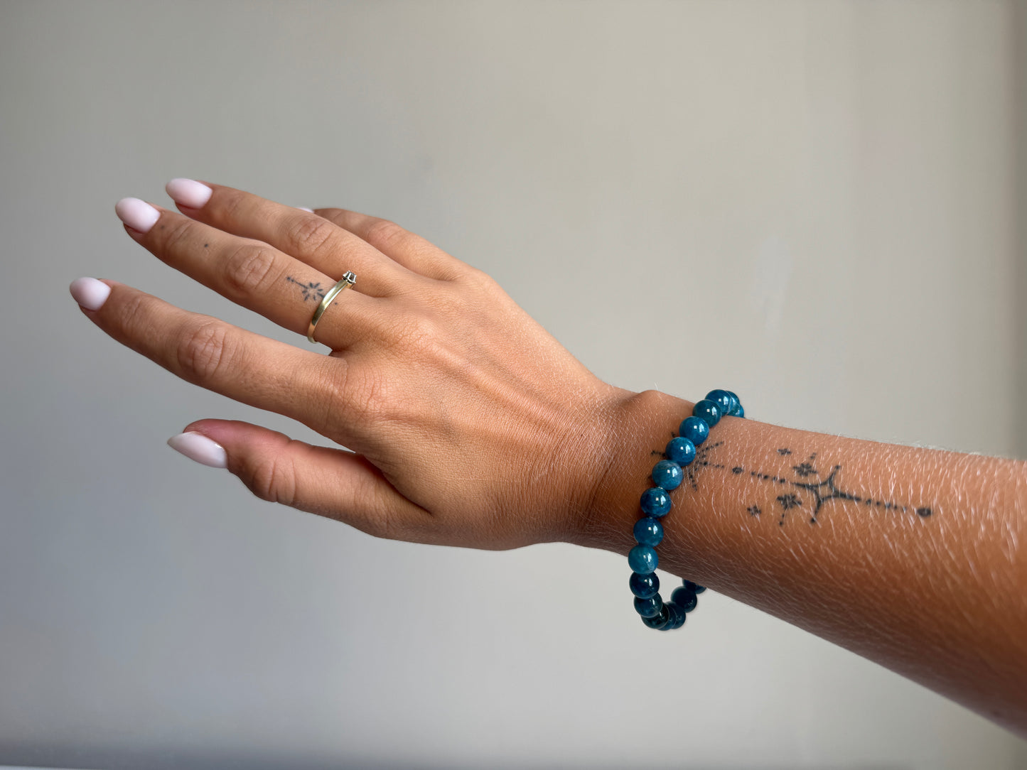 Apatiet armband 8 mm kraal