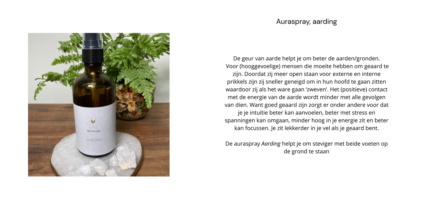 Aurasprays van Tamara van Oers