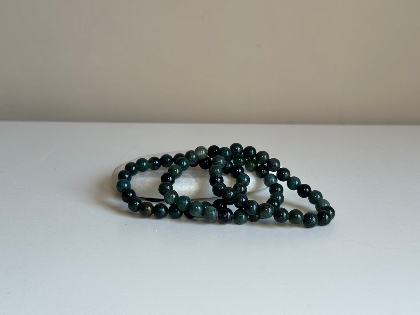 Mosagaat armband 8 mm kraal