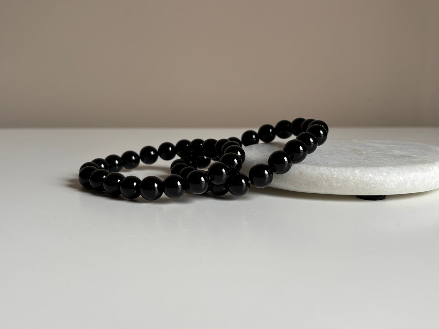 Onyx, armband 10 mm kraal