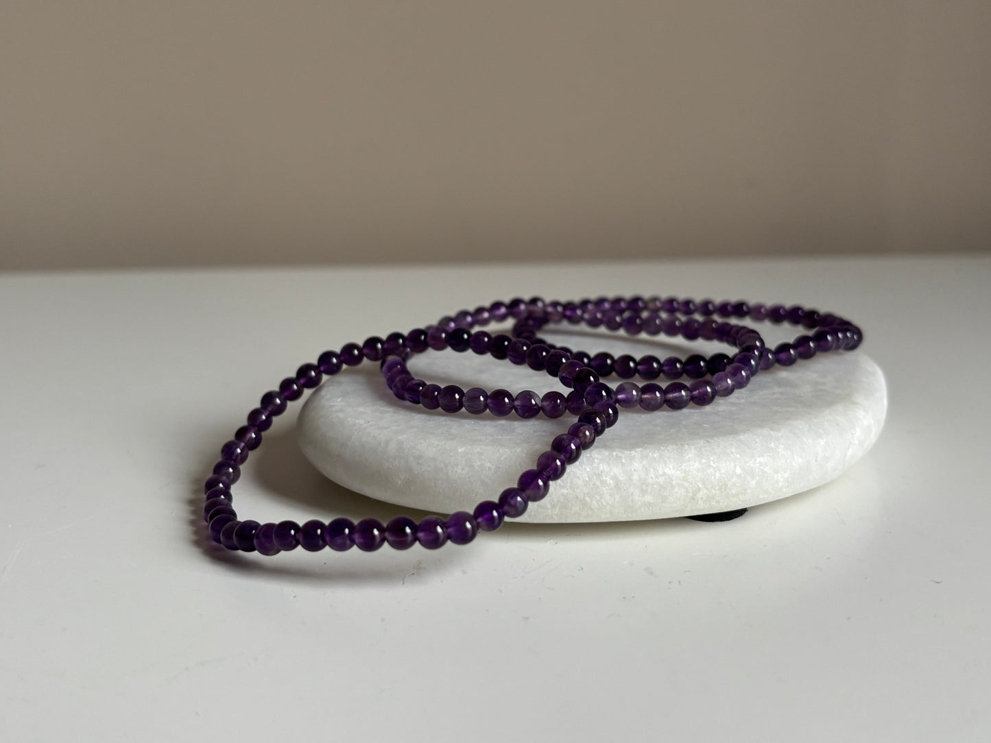 Amethist armband 4 mm kraal