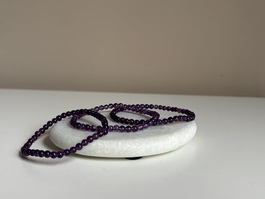Amethist armband 4 mm kraal