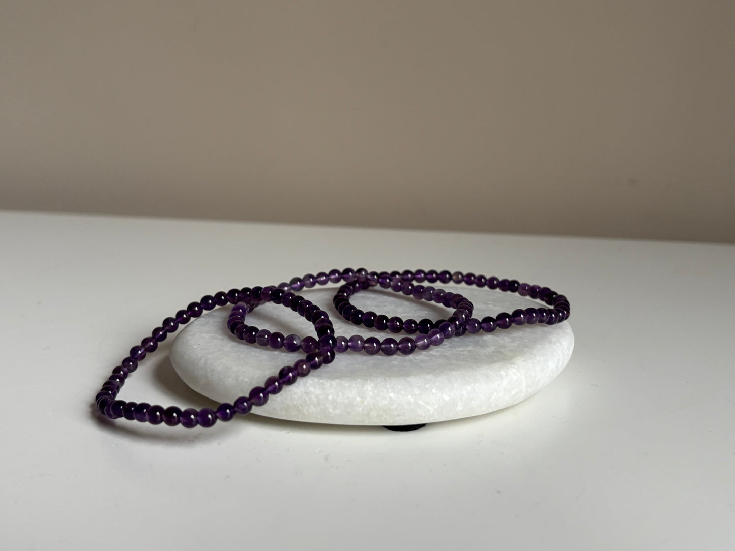 Amethist armband 4 mm kraal