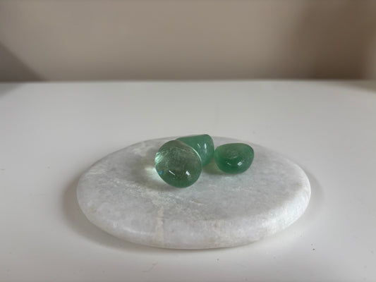 Groene fluoriet trommelsteen