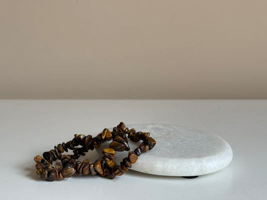 Tijgeroog splitarmband