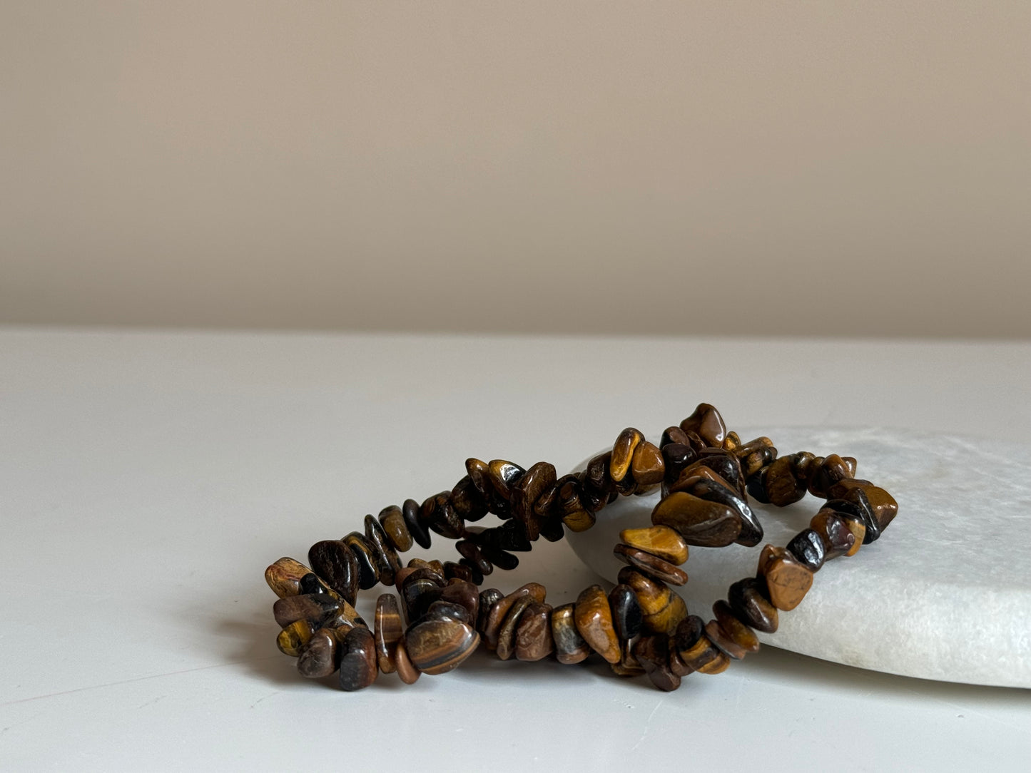 Tijgeroog splitarmband