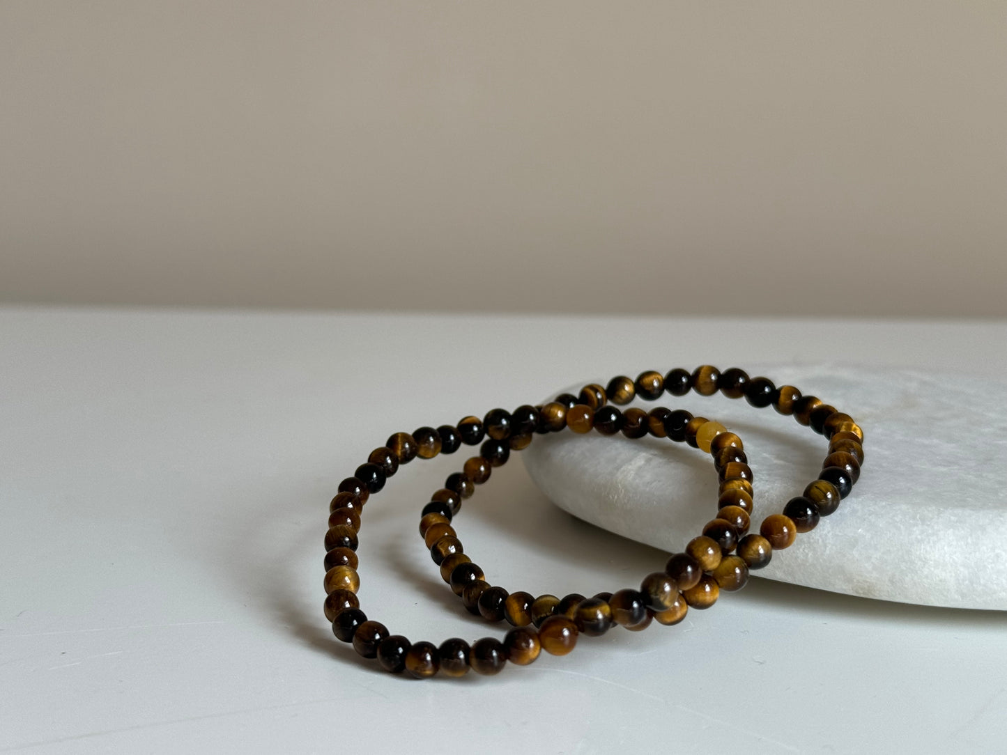 Tijgeroog armband 6 mm kraal
