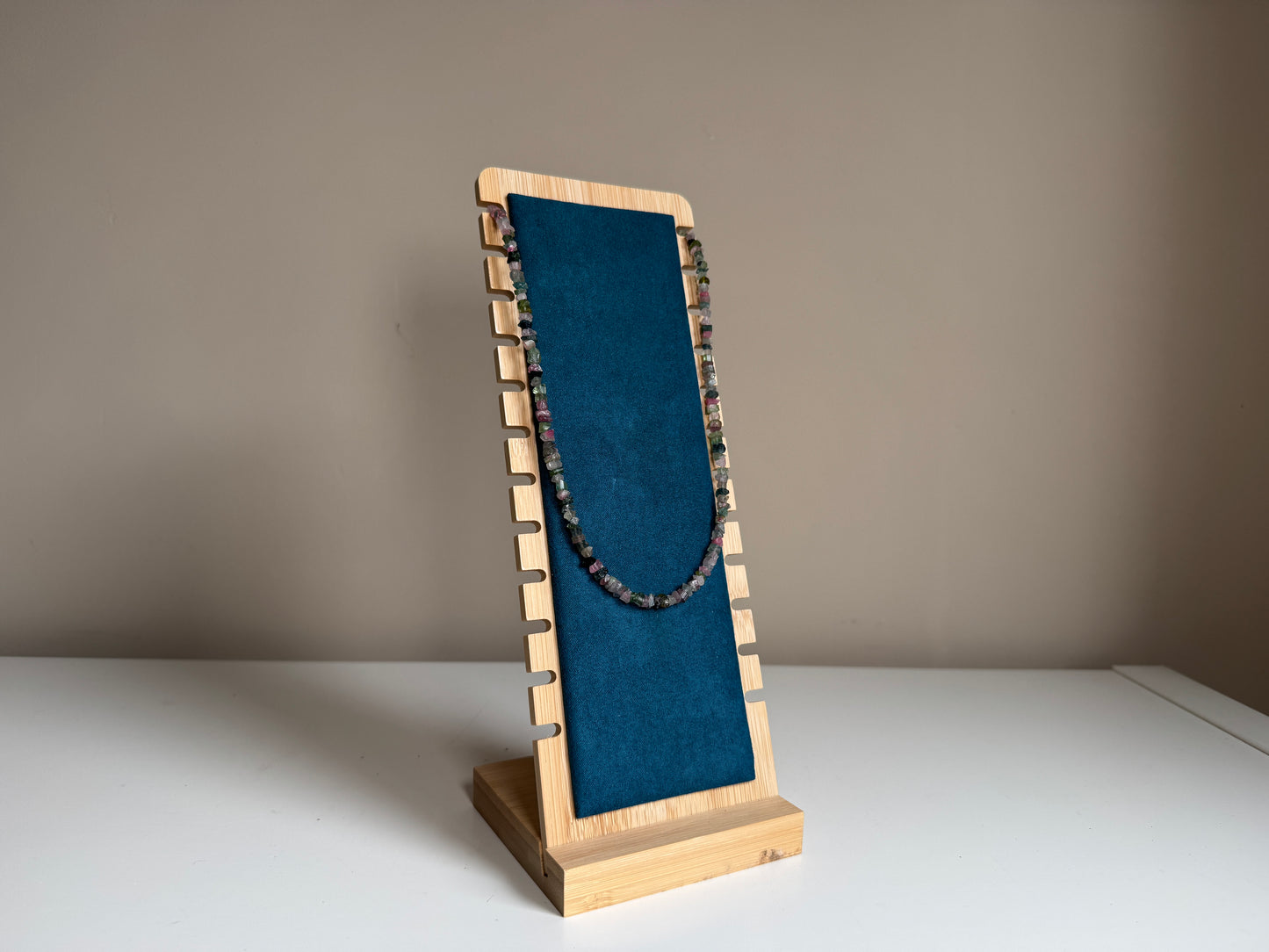 Watermeloen toermalijn, splitketting