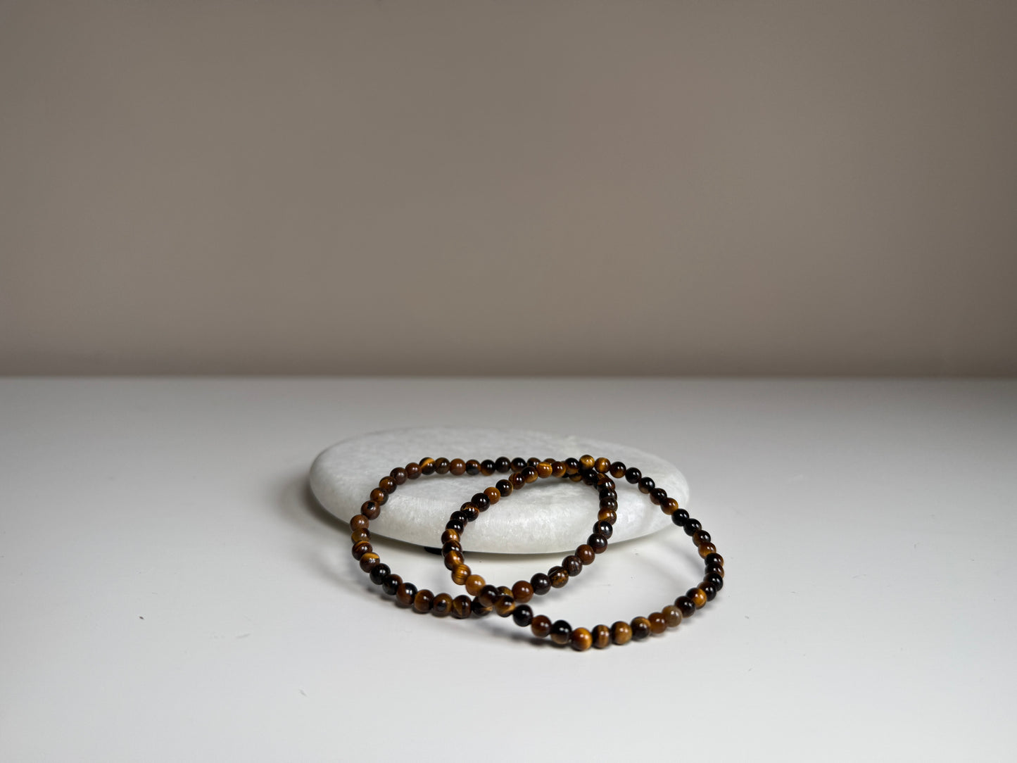 Tijgeroog armband 4 mm kraal