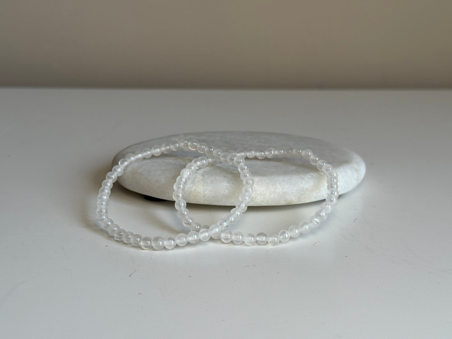 Seleniet armband 4 mm kraal