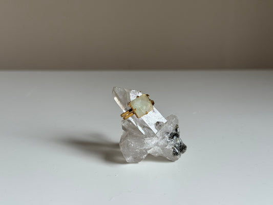 Verstelbare Ring met Aquamarijn – Goud