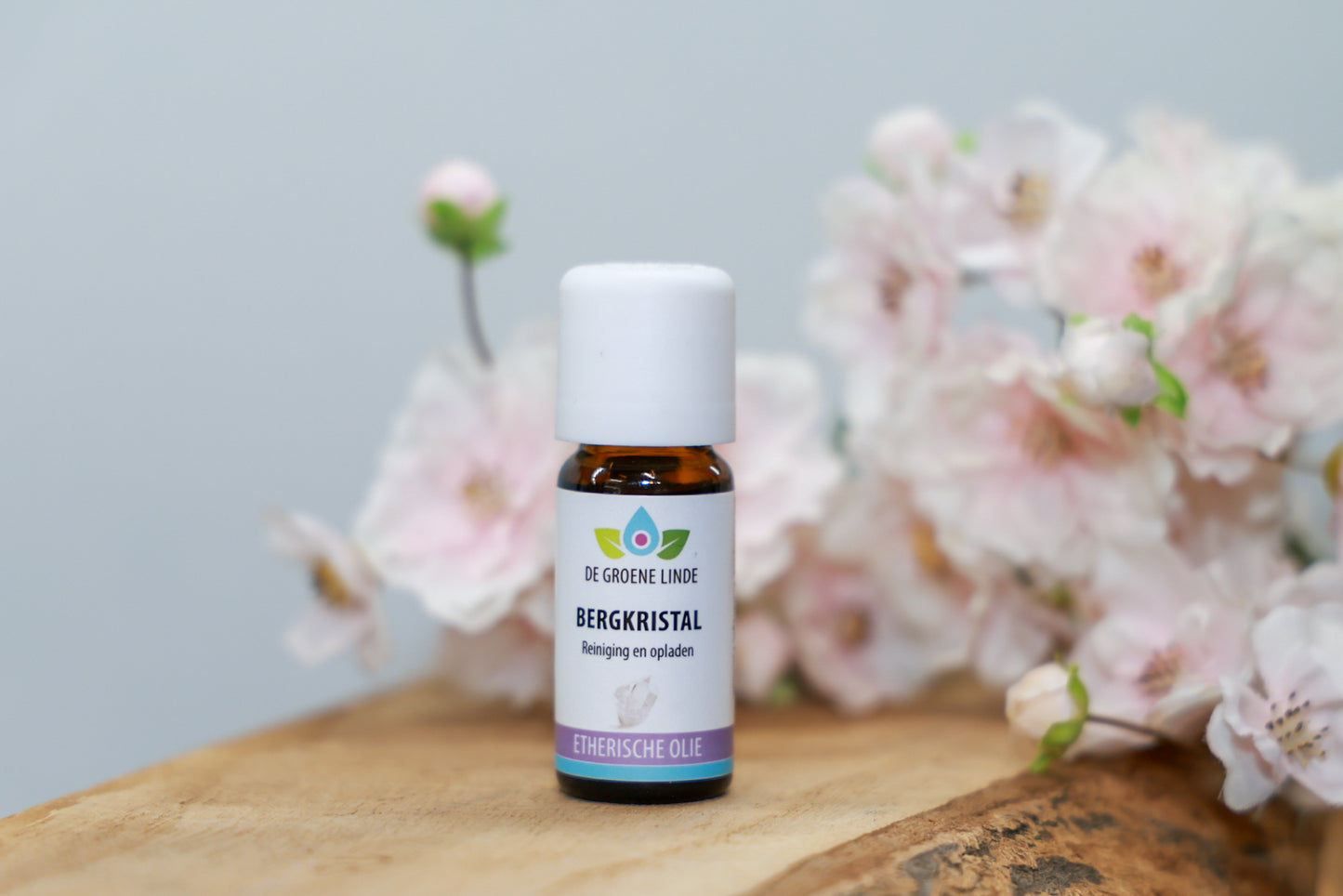 De Groene Linde – Bergkristal etherische olie 10 ml van DIBA, frisse geur met rozemarijn en lavendel voor helderheid en energetische reiniging