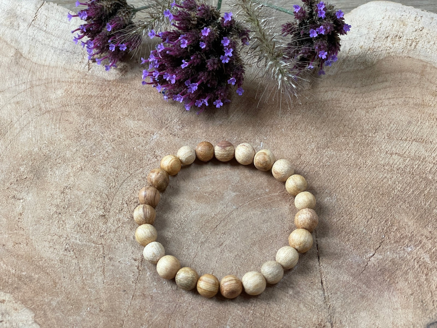 Palo Santo, armband 8 mm kraal