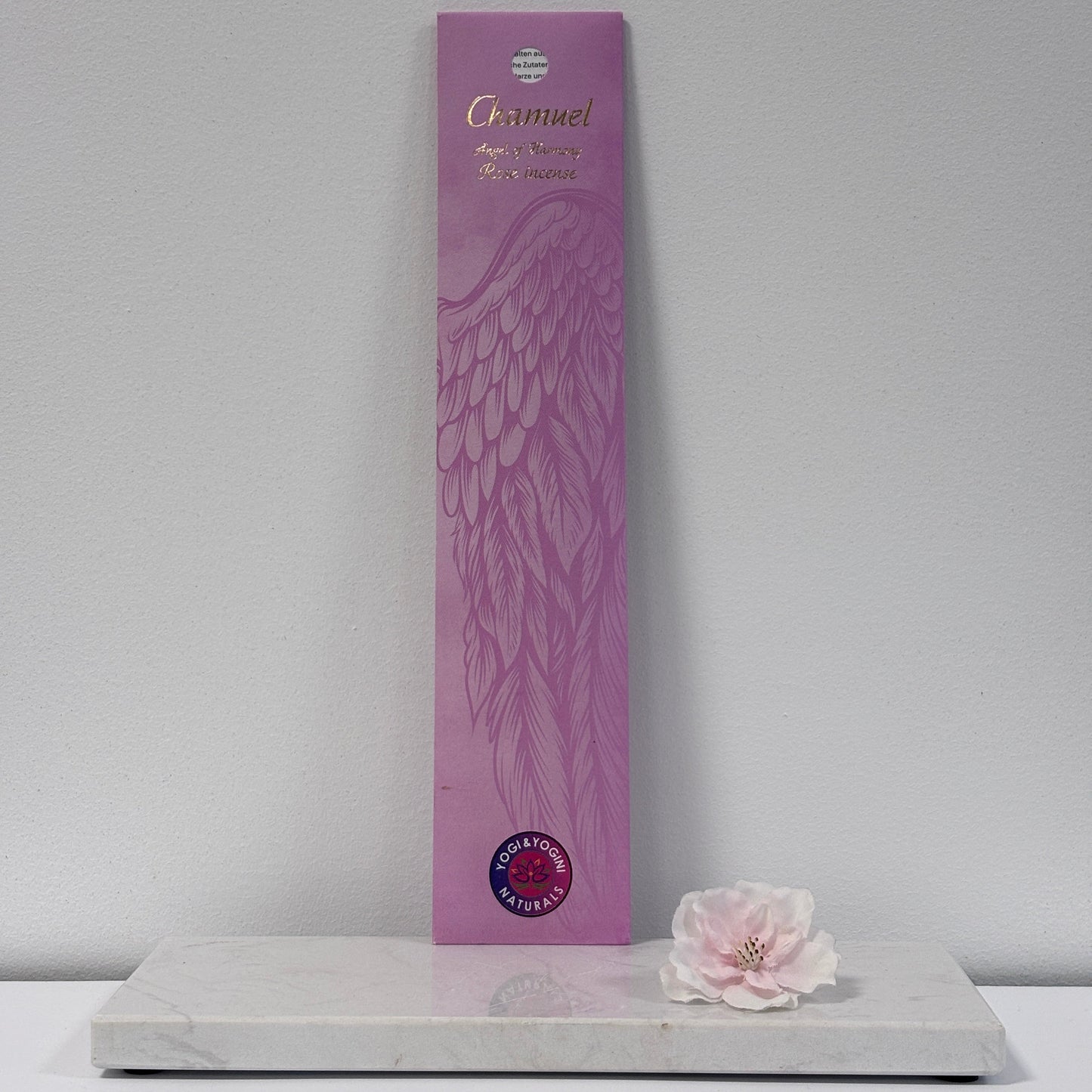 Aartsengel Chamuel wierook – natuurlijke roos wierookstokjes van Yogi & Yogini, handgemaakt, DiBA