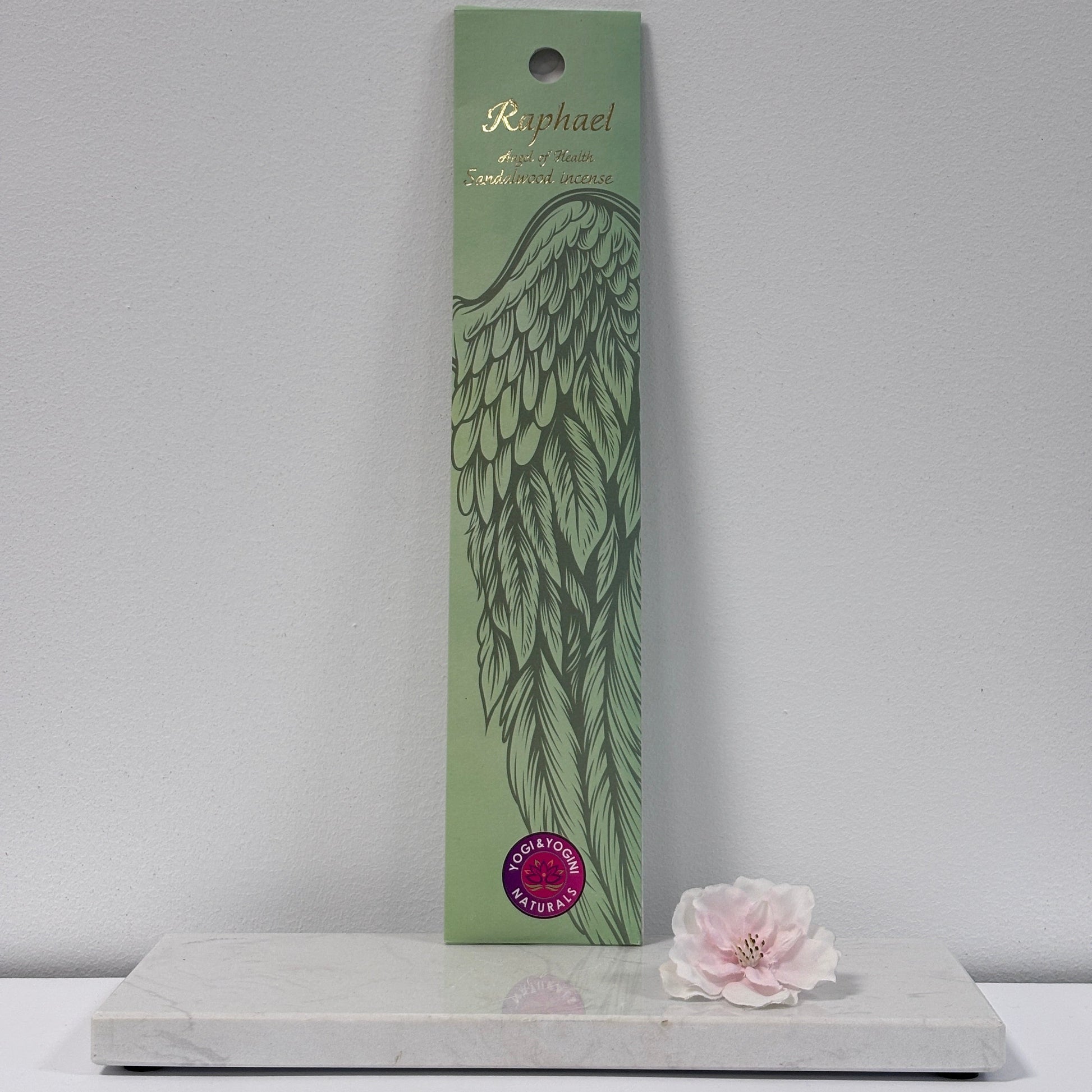 Aartsengel Rafaël wierook – natuurlijke sandelhout wierook van Yogi & Yogini, handgemaakt, DiBA