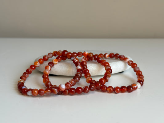 Carneool armband 6 mm kraal