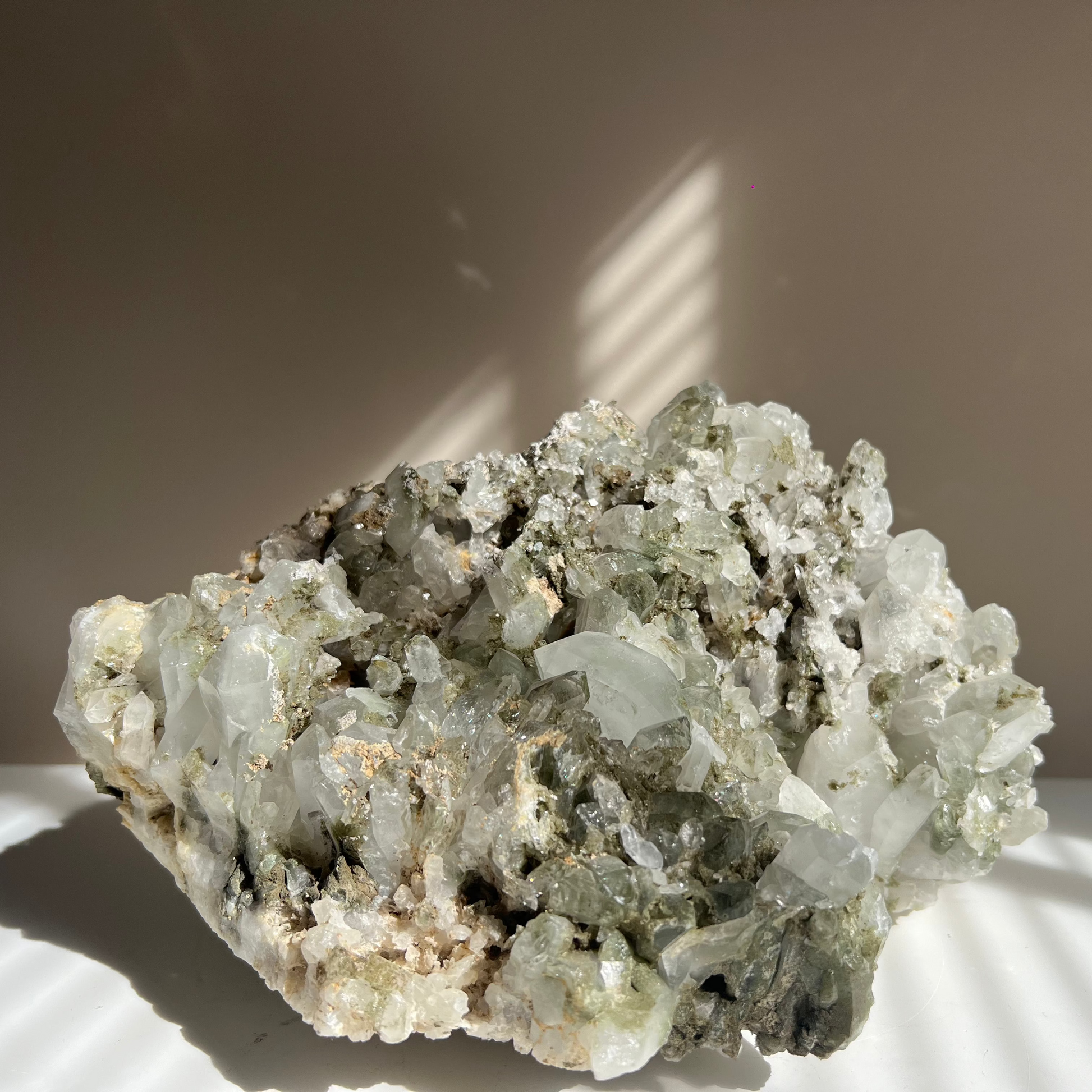 zichtbaar bewijs van haar aardende kracht