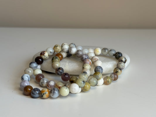 Dendriet agaat armband 8 mm kraal