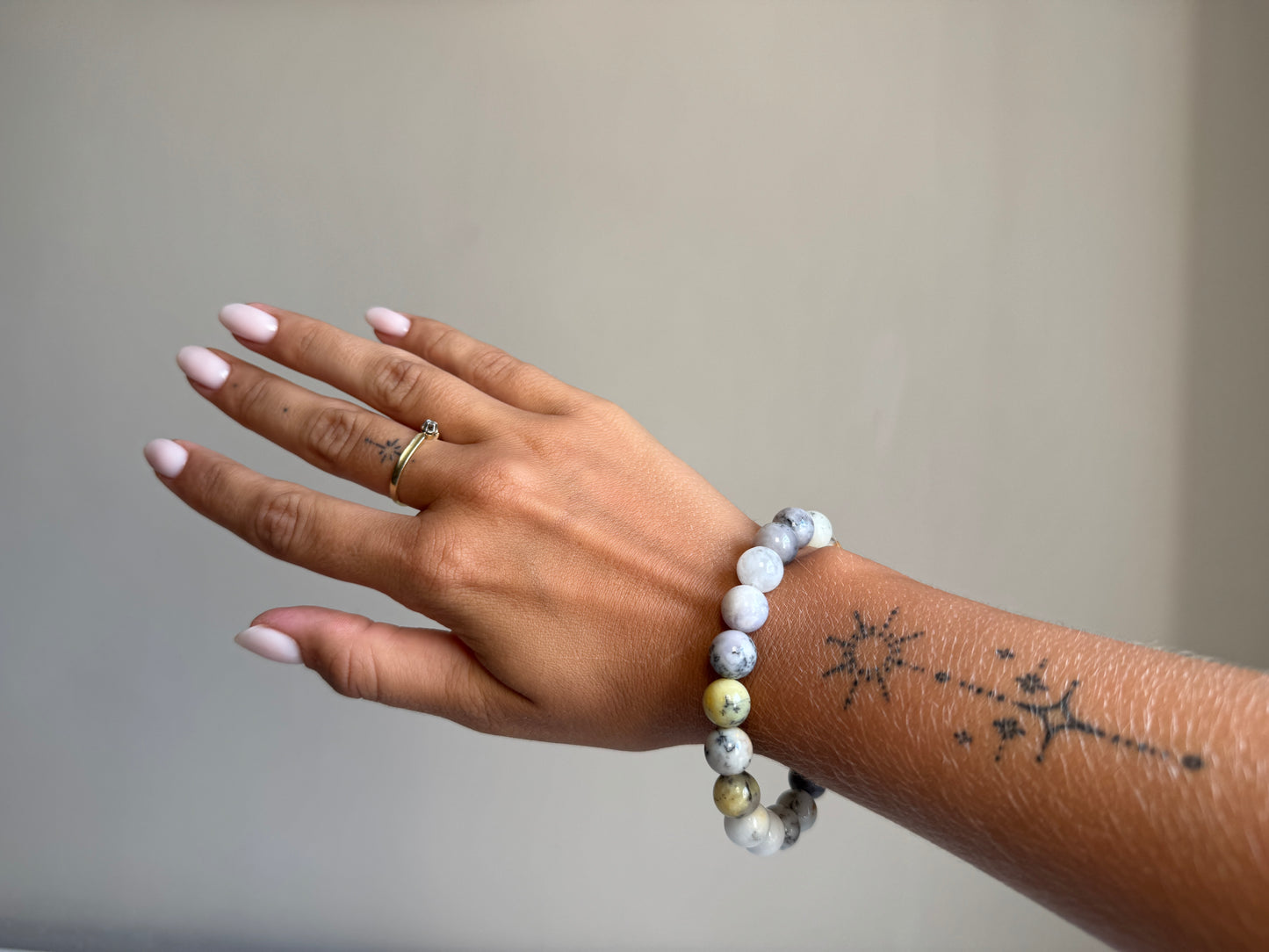 Dendriet agaat armband 10 mm kraal