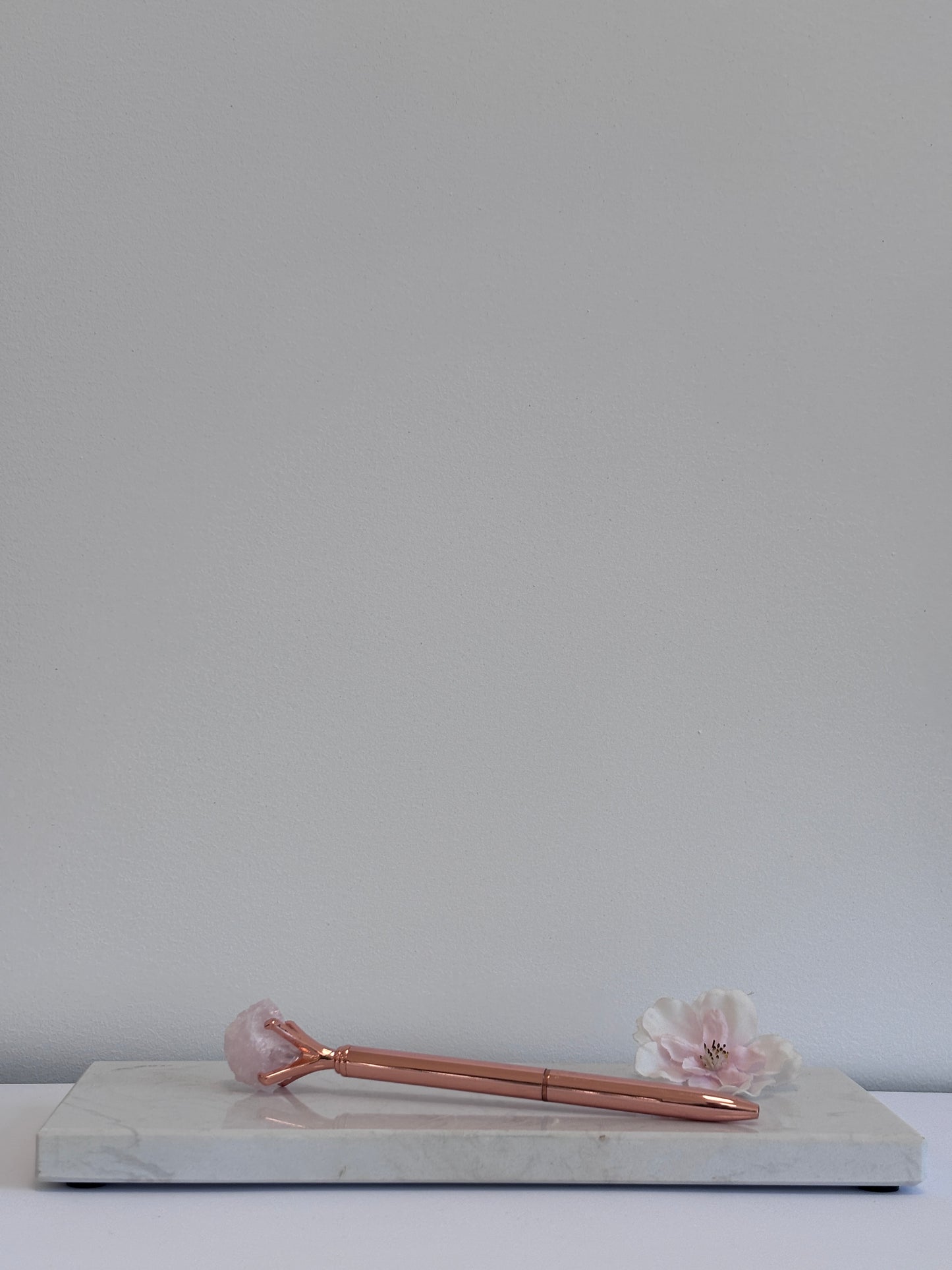 Edelsteen Pen – Rozenkwarts, Amethist, Fluoriet, Bergkristal, Pyriet of Apatiet