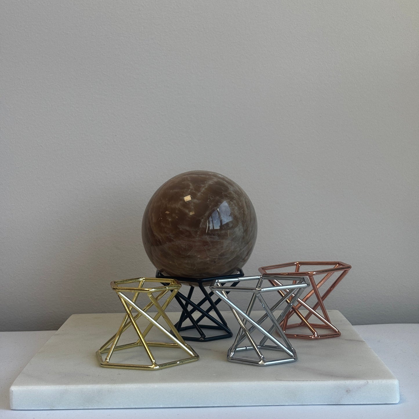 Minimalistische bol standaard – Goud, zilver, zwart of rosé goud