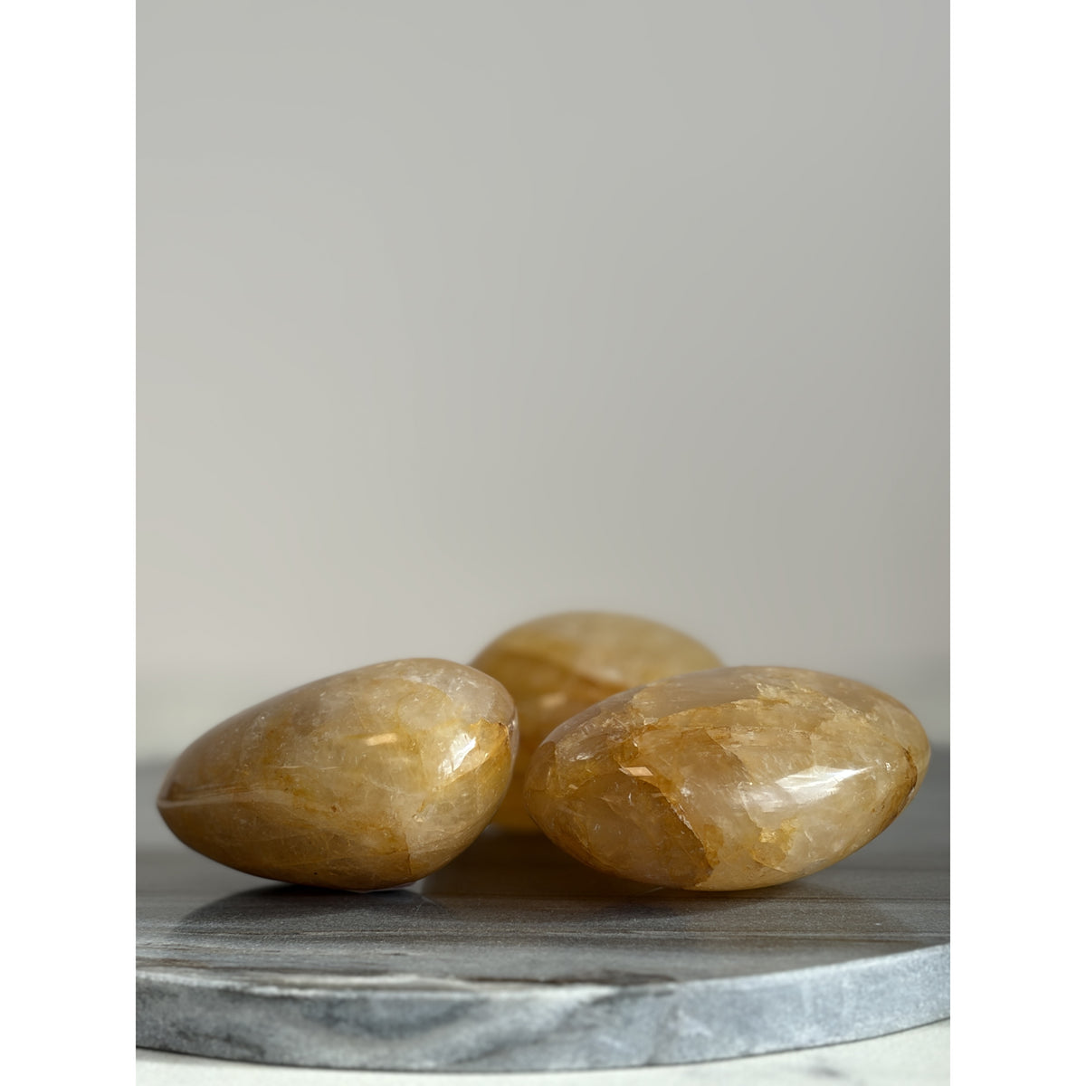 Golden healer handsteen, glanzend en helder