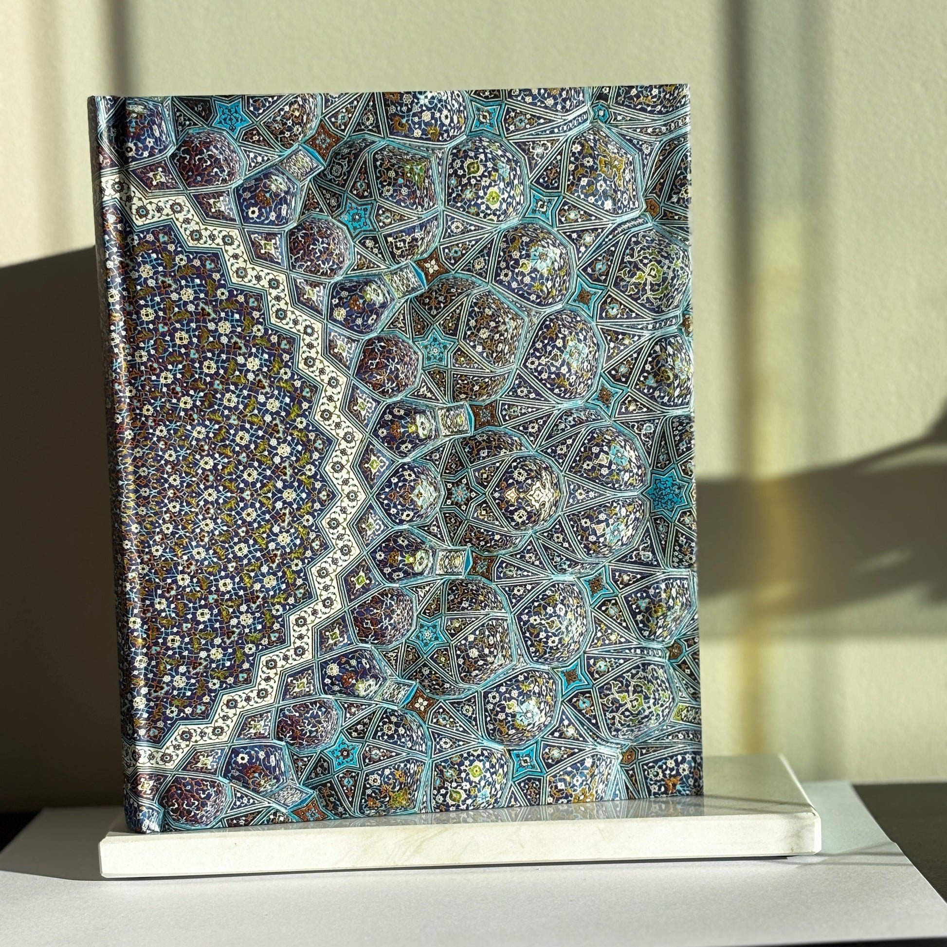 Luxe Perzisch notitieboek met bladgoud