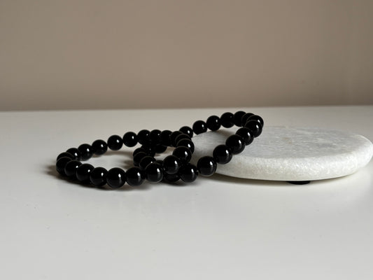 Onyx, armband 10 mm kraal