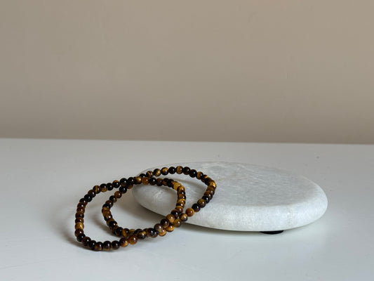 Tijgeroog armband 6 mm kraal