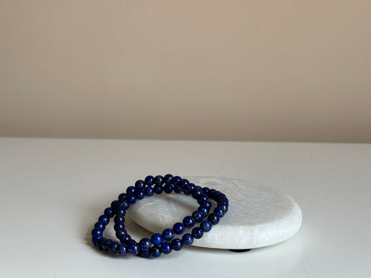 Lapis Lazuli, armband 6 mm kraal