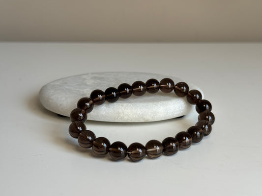 Rookkwarts armband 10 mm kraal