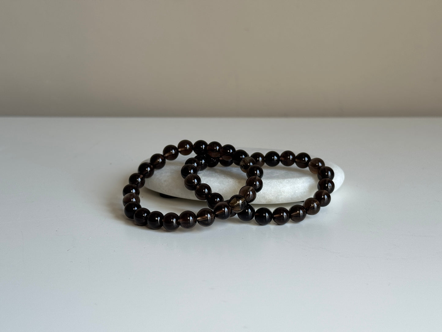 Rookkwarts, armband 8 mm kraal