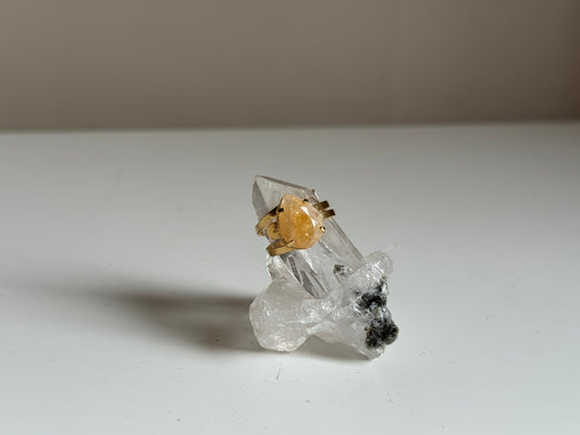 Verstelbare Ring met Golden Healer – Goud