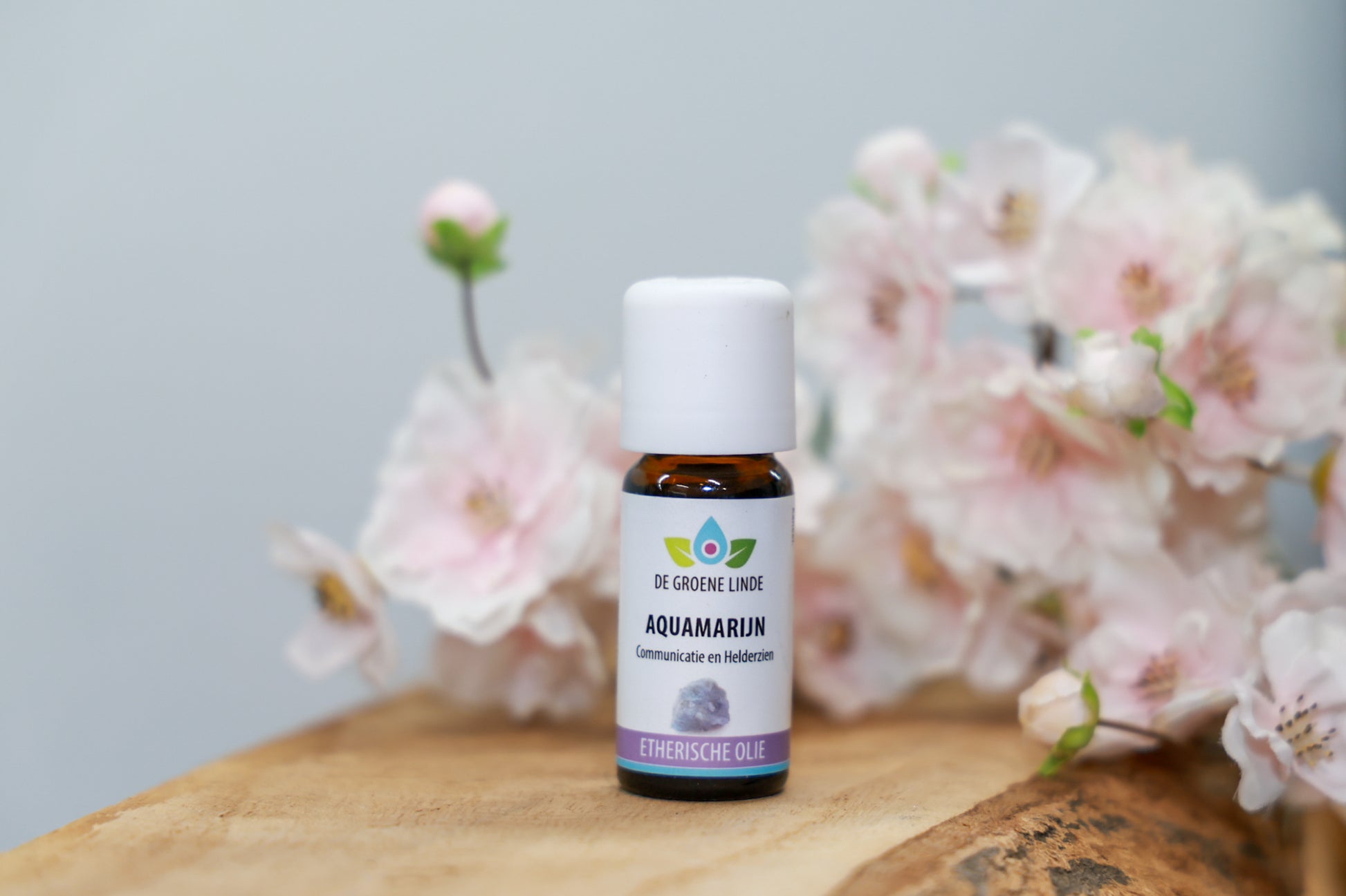 De Groene Linde – Aquamarijn etherische olie 10 ml van DIBA, frisse geur met rozemarijn en sandelhout voor intuïtie en communicatie