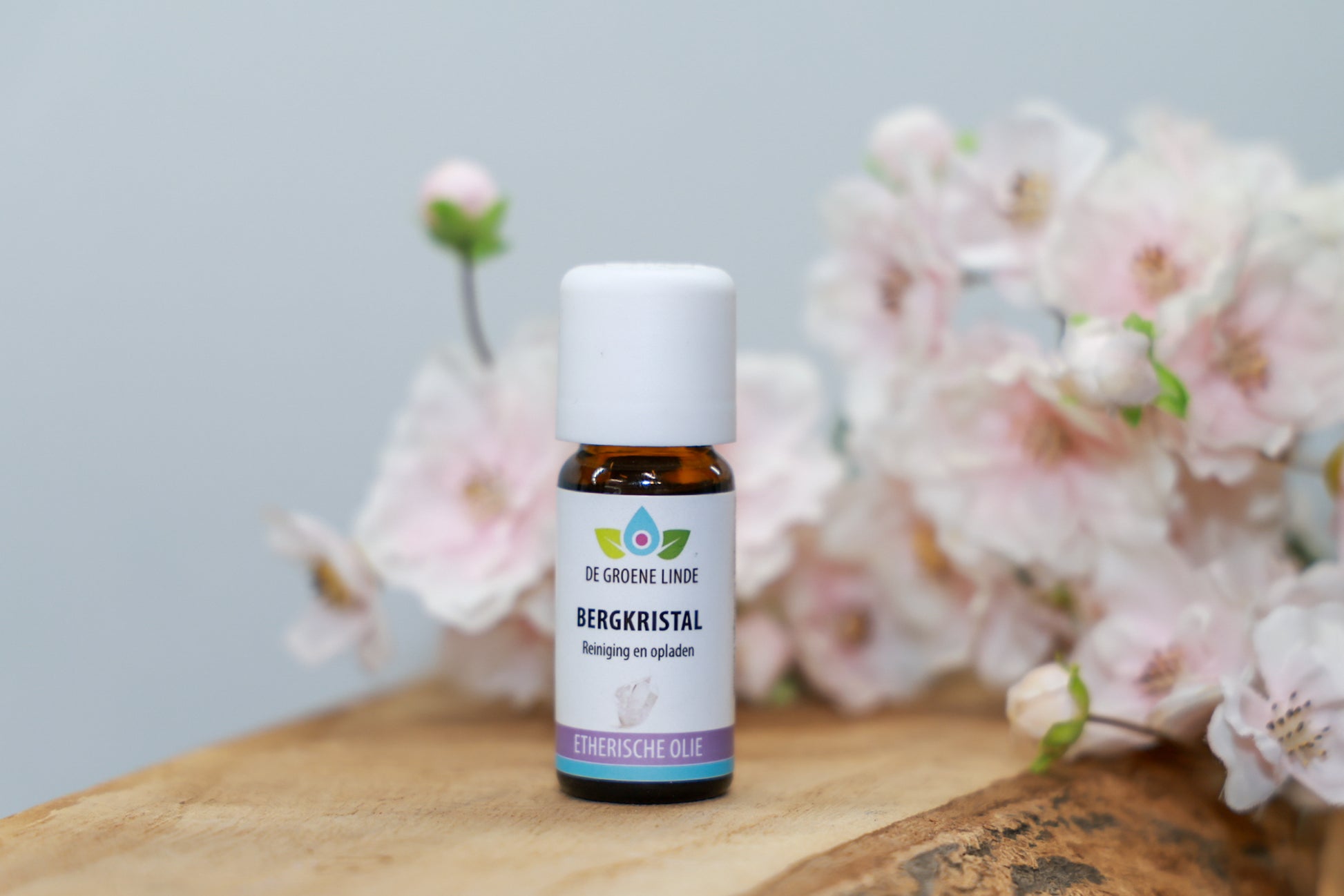 De Groene Linde – Bergkristal etherische olie 10 ml van DIBA, frisse geur met rozemarijn en lavendel voor helderheid en energetische reiniging