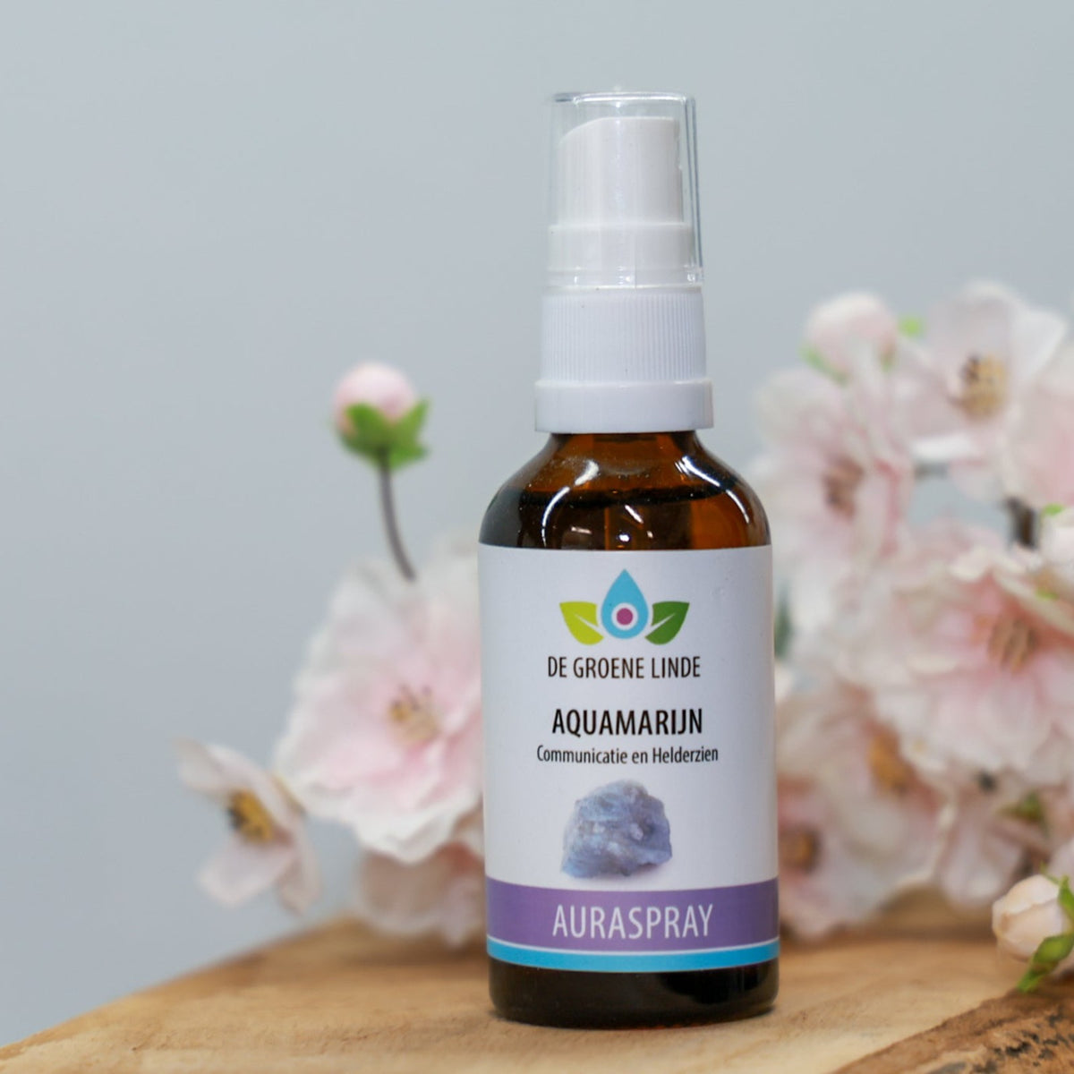 Productfoto van Aquamarijn auraspray 50 ml van De Groene Linde