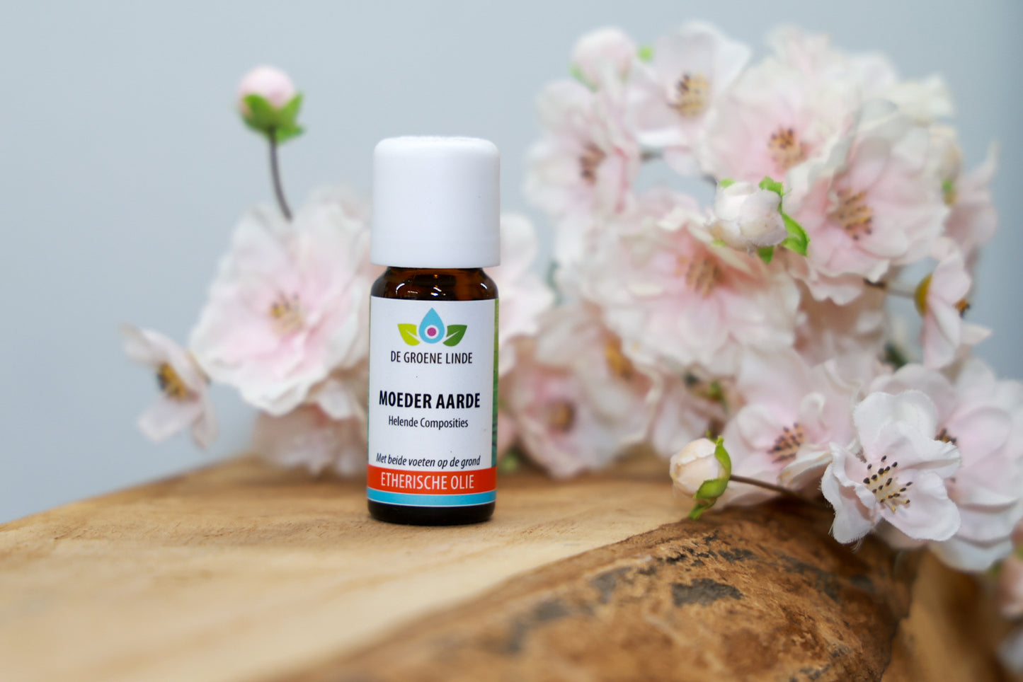 Flesje De Groene Linde – Moeder Aarde etherische olie 10 ml van DIBA, helende compositie met patchouli, vetiver en bergamot voor aarding en rust