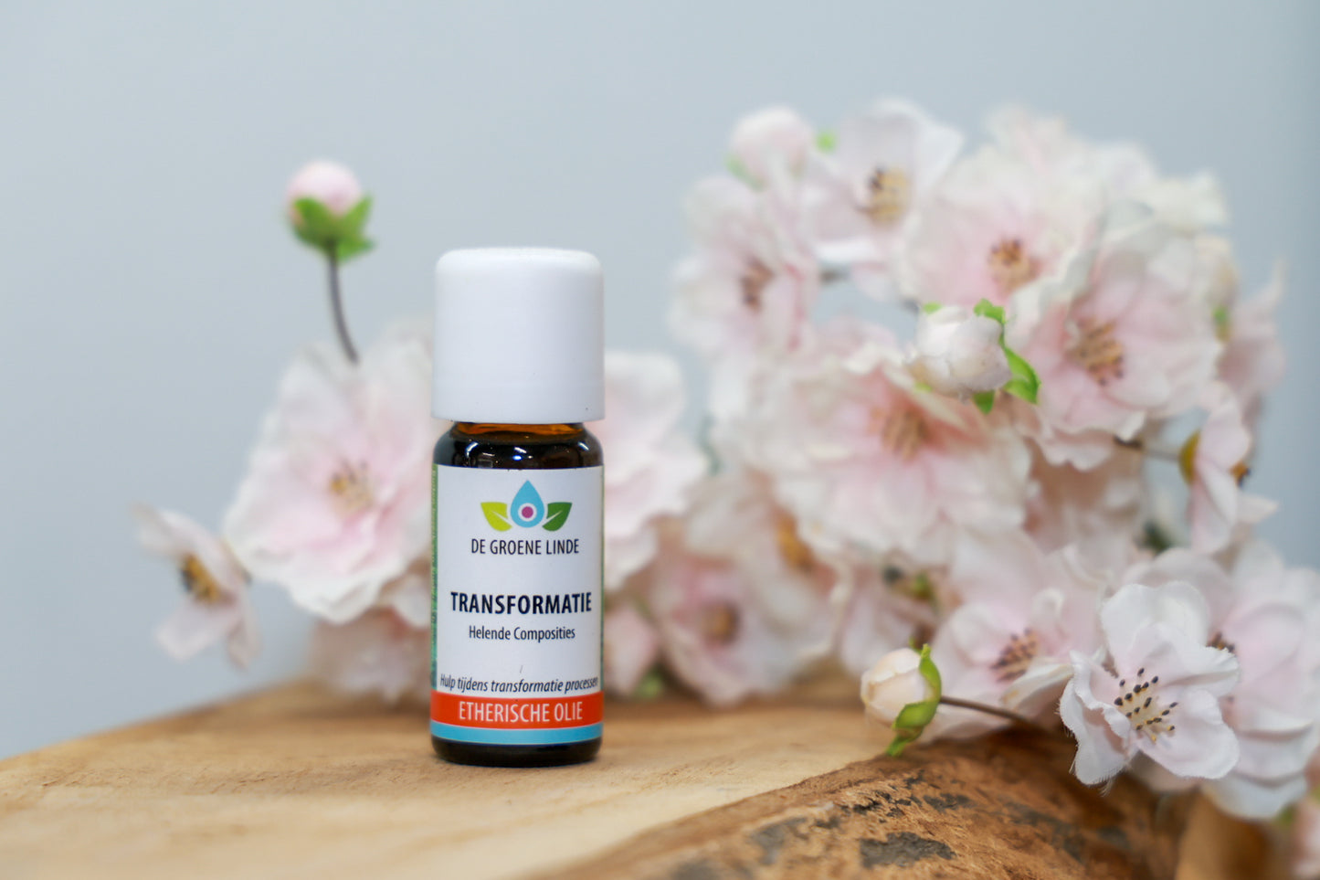 Flesje De Groene Linde – Transformatie etherische olie 10 ml van DIBA, helende compositie met lavendel, mirre en rozemarijn voor groei en bewustwording