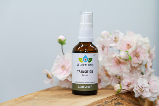 De Groene Linde – Transition auraspray 50 ml van DIBA, helende spray met lavendel en wierook voor rust en herstel