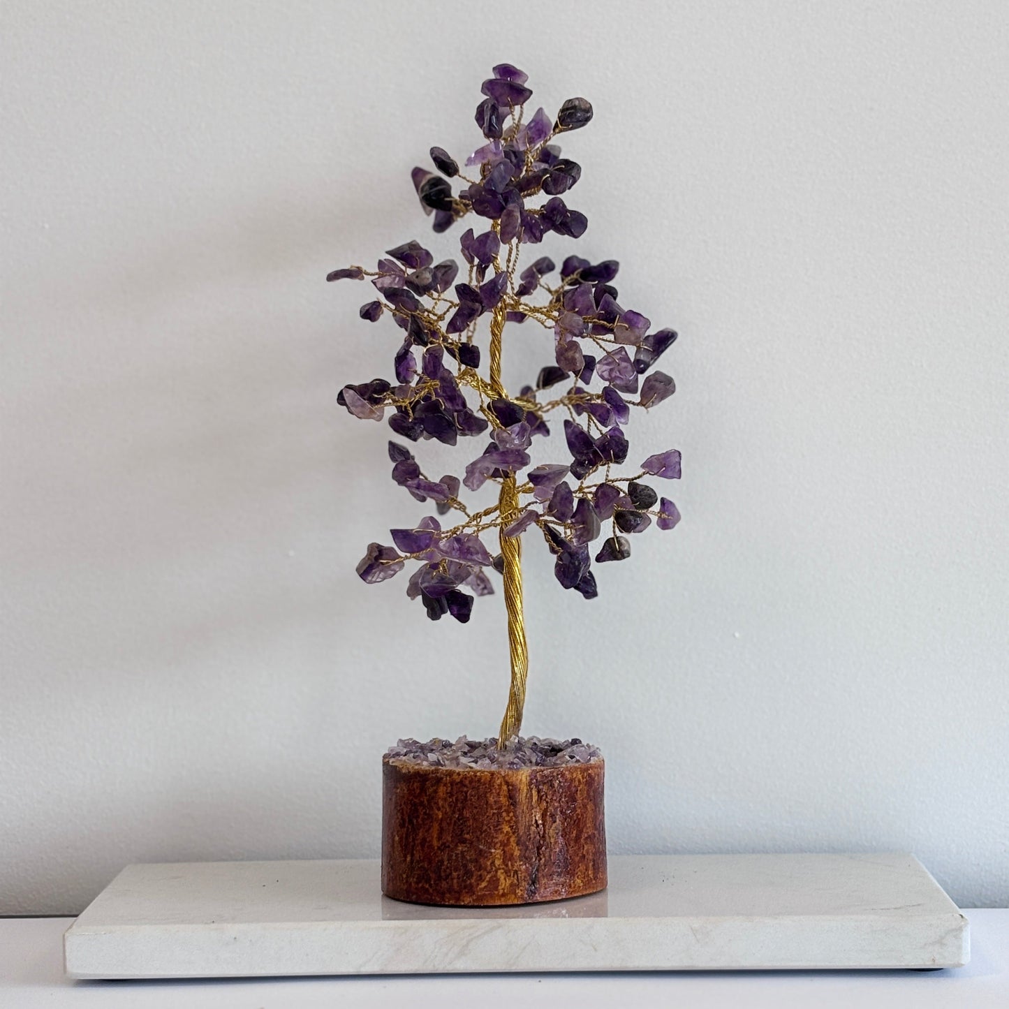 Edelsteenboompje van amethist – handgemaakt kristallen boompje voor rust, balans en intuïtie