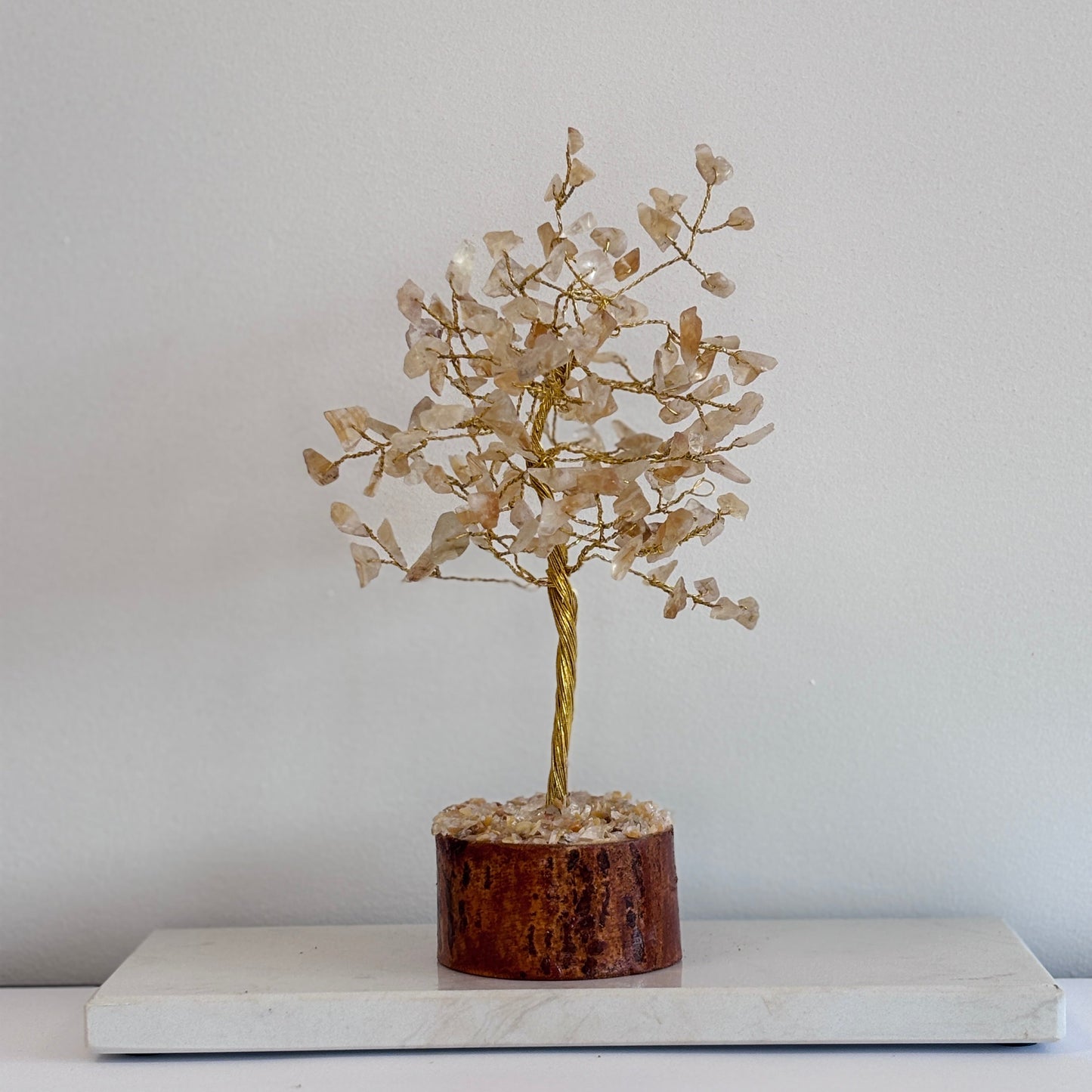 Edelsteenboompje van citrien – warm gouden kristalboompje voor geluk, overvloed en manifestatie