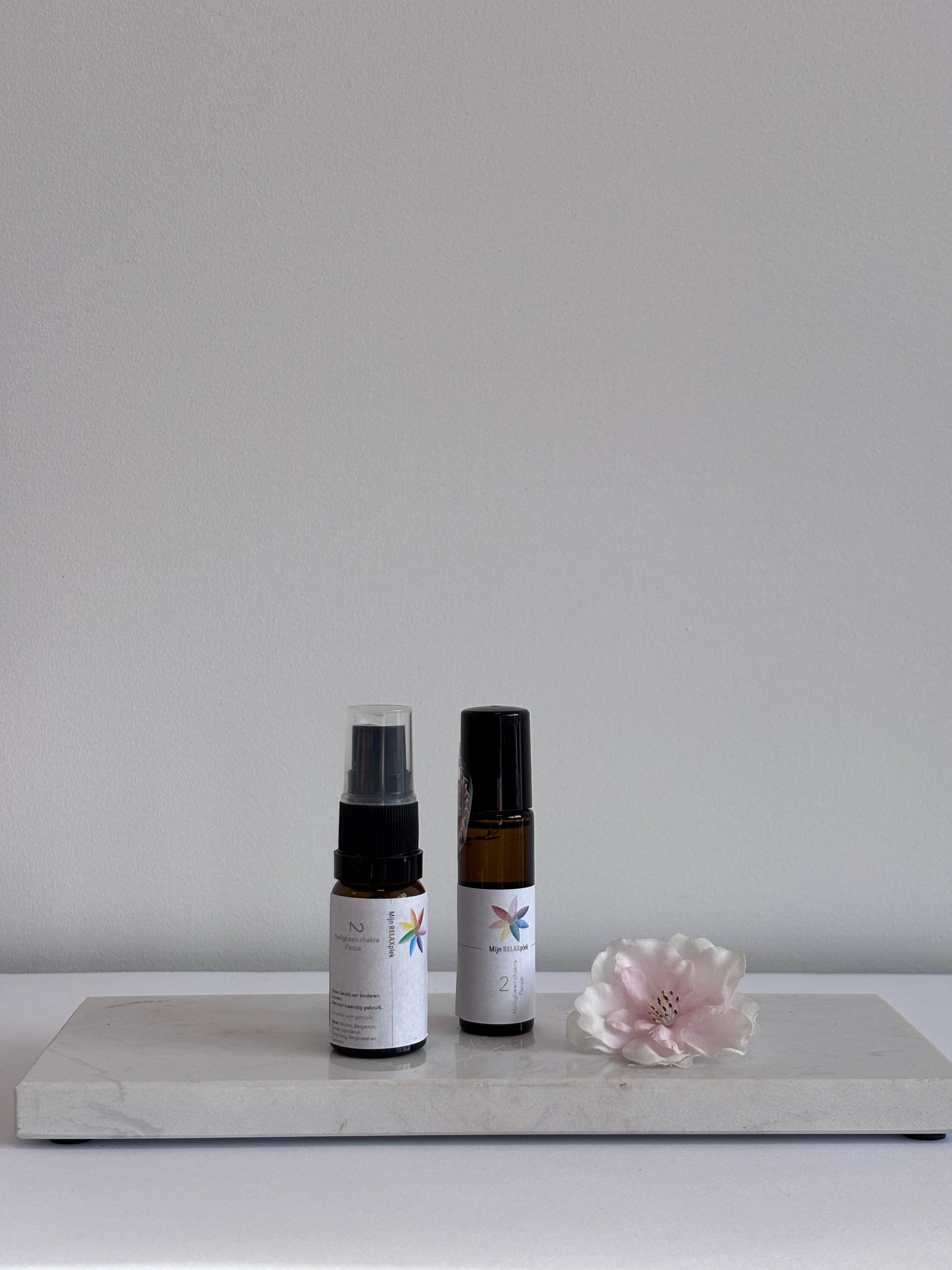 2e Chakra van Tamara’s Relaxplek – natuurlijke spray en roller met ylang ylang en carneool voor passie en emotionele balans