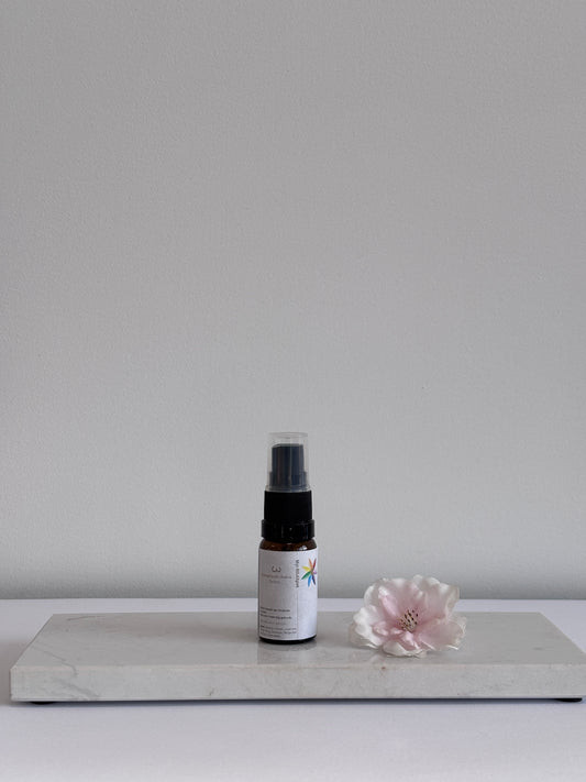 3e Chakra Auraspray van Tamara’s Relaxplek – natuurlijke spray met citroen en perzik maansteen voor kracht en balans