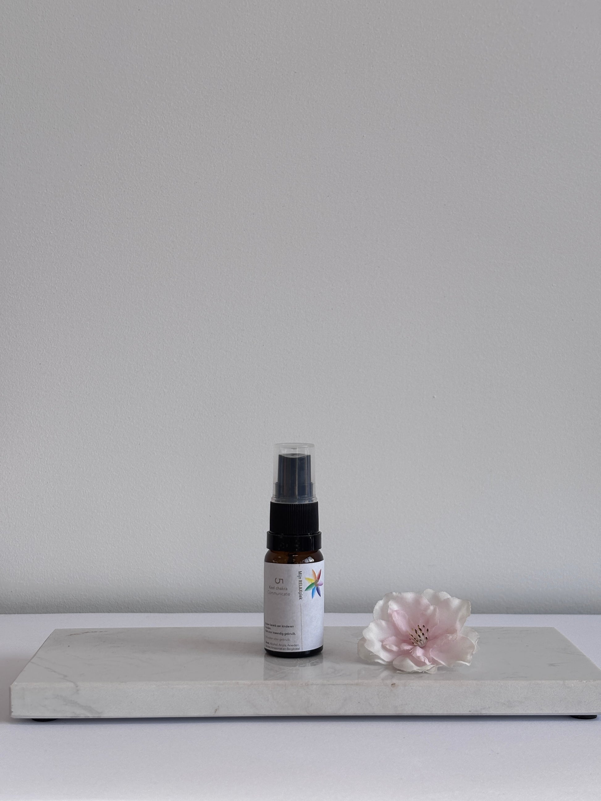 5e Chakra Auraspray van Tamara’s Relaxplek – natuurlijke spray met anijs en amazoniet voor communicatie en expressie