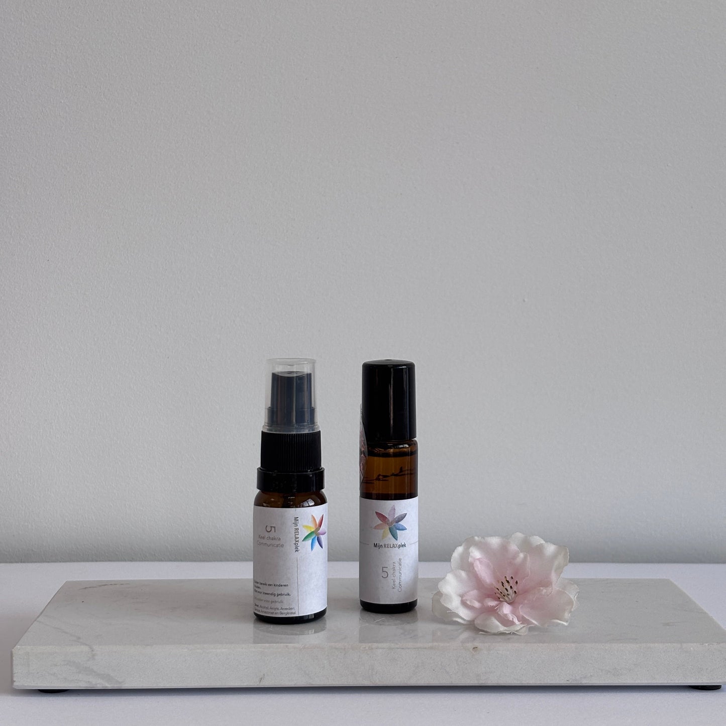 5e Chakra van Tamara’s Relaxplek – natuurlijke spray met anijs en amazoniet voor communicatie en expressie